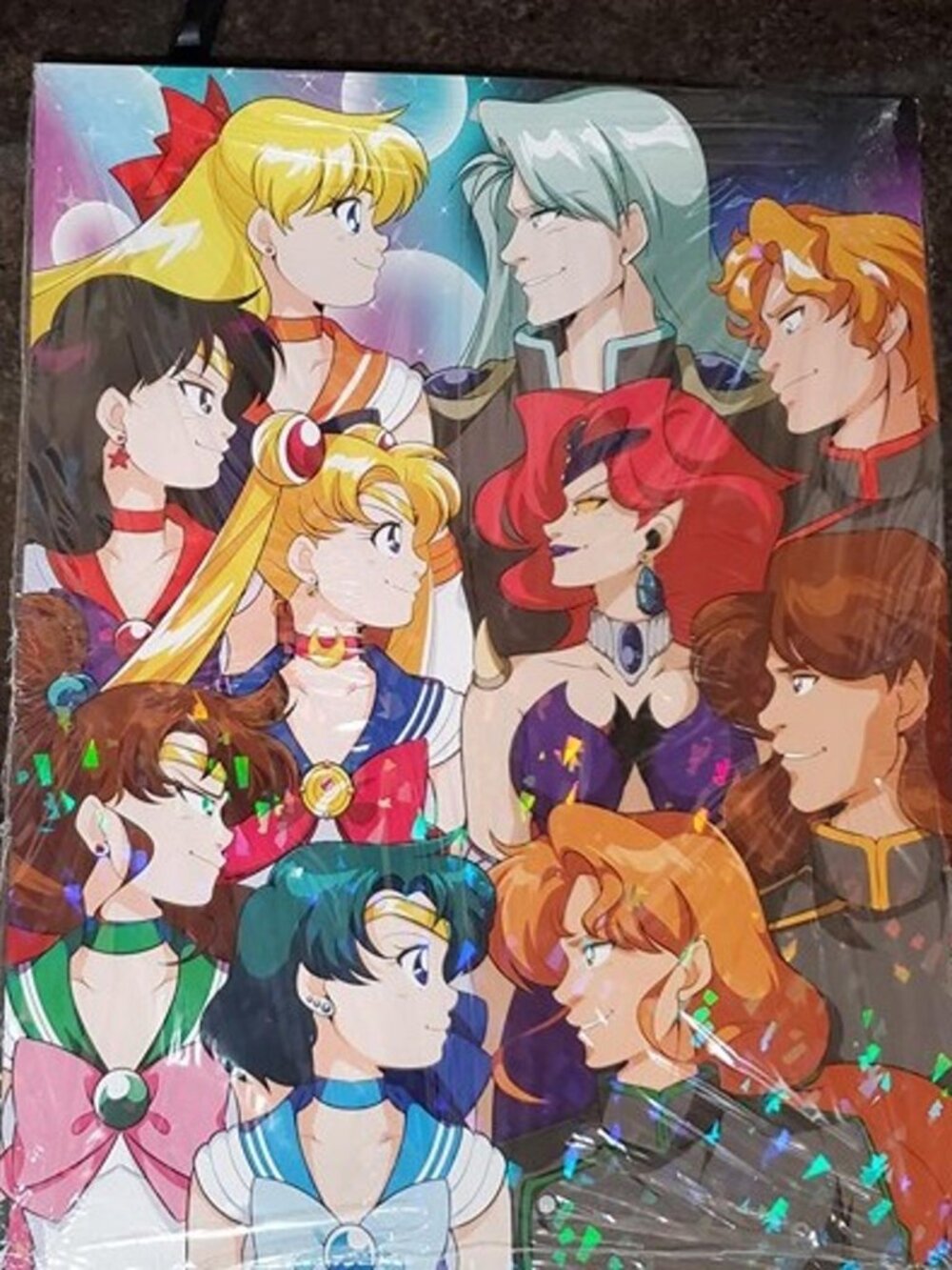 Sailor Moon Anime Holographic Foil Art Print Holo